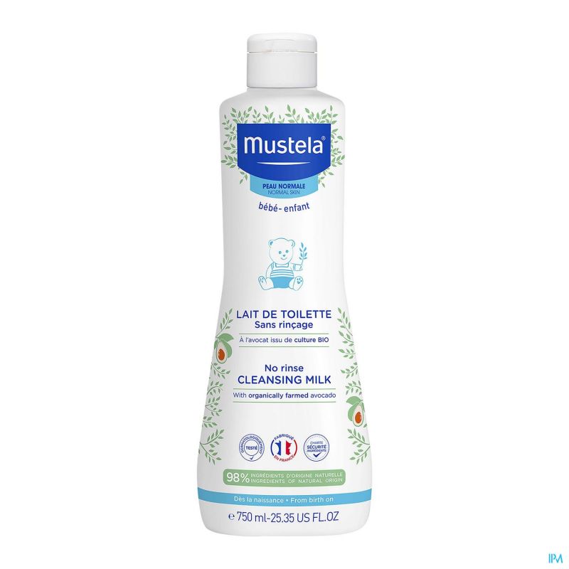 LAIT DE TOILETTE SANS RINCAGE A L'AVOCAT BIO 750 ML