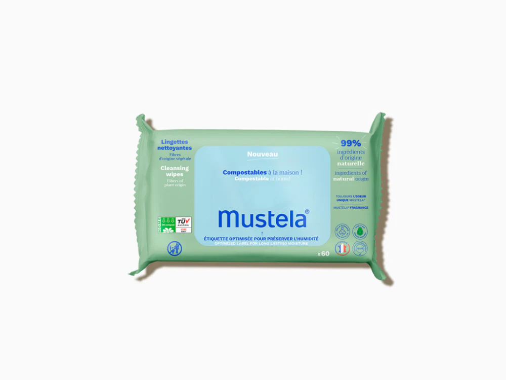 LINGETTES NETTOYANTES COMPOSTABLES X60